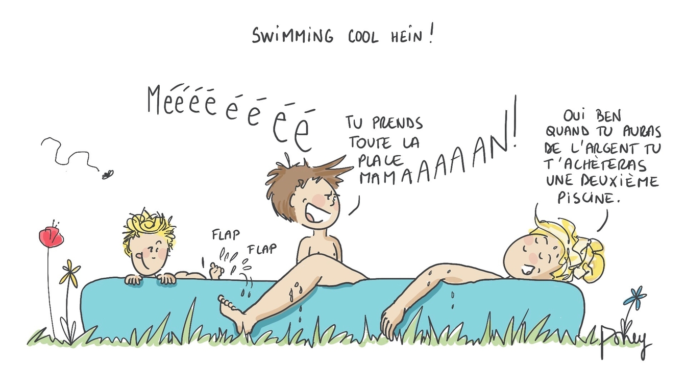 📢 Swimming... cool hein !
